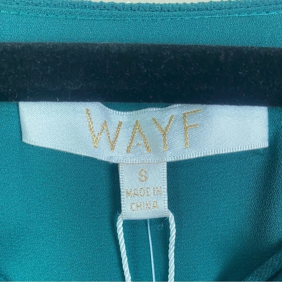 Nordstrom WAYF GREEN BUG Maxi Lace Boho Prom Formal Dress Size Small NWT. - Picture 10 of 11